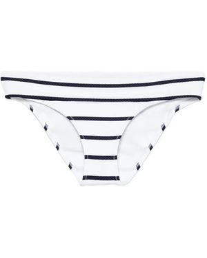 Heidi Klein Slip Bikini A Righe - Bianco