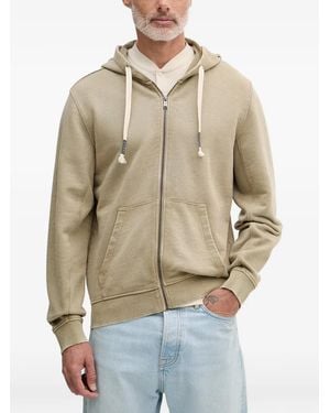 Guess Imapct Zip-Up Drawstring Hoodie - Natural