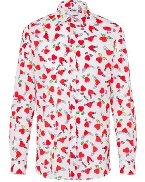 Moschino Heart-Print Shirt - Red