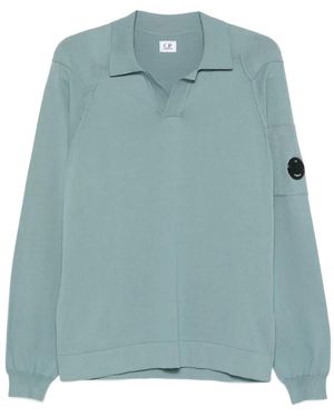 C.P. Company Logo-Patch Sweatshirt - Green