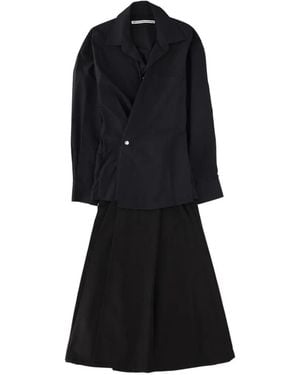 Alexander Wang Collared Midi Dress - Black