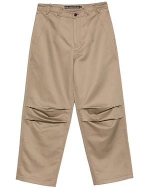 ANDERSSON BELL Logo-Patch Paneled Pants - Natural