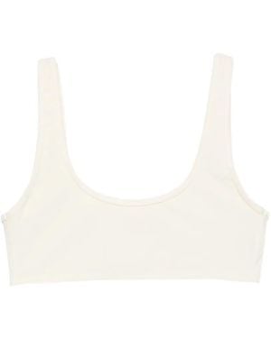 TOTEME U-Neck Bikini Top - White