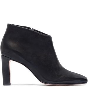 Bernardo 80Mm Garda Square-Toe Block-Heel Boots - Black