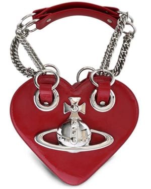 Vivienne Westwood Juliet Heart Chain Bag - Red