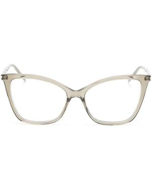 Saint Laurent Cat-Eye Frame Glasses - Natural