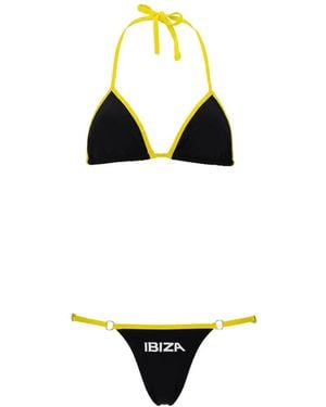 The Attico Bikini Triangle À Imprimé Ibiza - White