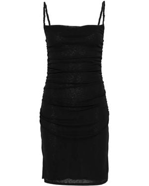 Nanushka Adie Square Neckline Mini Dress - Black