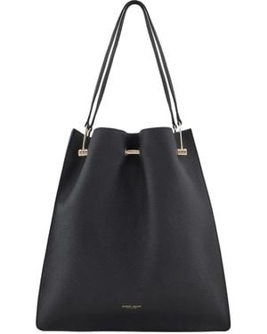 Giorgio Armani Leather Shoulder Bag - Black