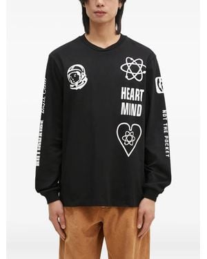 BBCICECREAM Logo-Print Long-Sleeved T-Shirt - Black