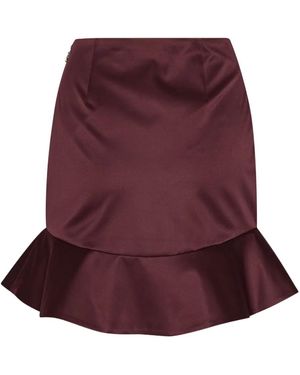 ROTATE BIRGER CHRISTENSEN Ruffled Mini Skirt - Purple