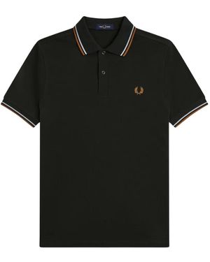 Fred Perry Polo M3600 Con Doble Punta - Negro