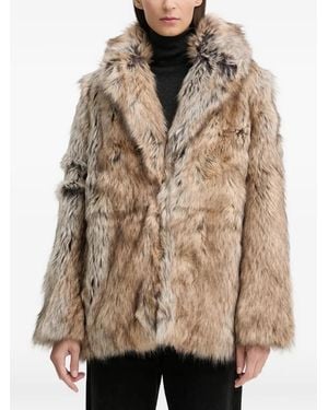Zadig & Voltaire Faune Mantel aus Faux Fur - Braun