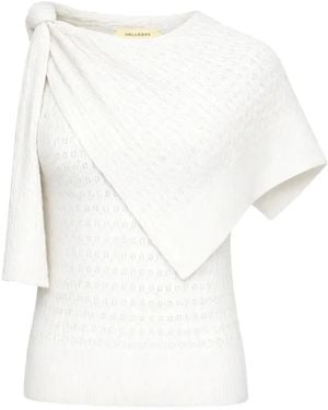 Hellessy Jersey Dove De Punto Con Manga Asimétrica - Blanco