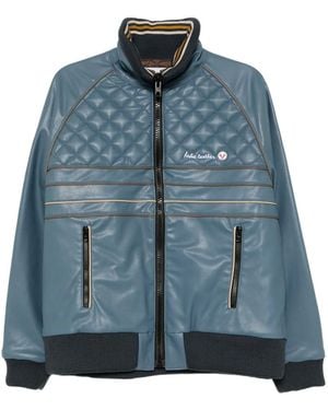 Kolor Slogan-Embroidered Jackcet - Blue