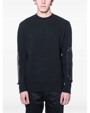 Givenchy Studded Panelled Jumper - Blue