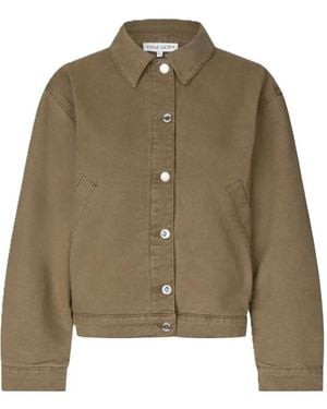 Stine Goya Button-Up Denim Jacket - Green