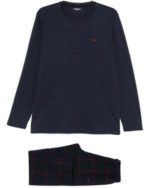 Emporio Armani Long-Sleeved T-Shirt - Blue