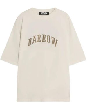 Barrow T-Shirt mit Logo-Print - Weiß