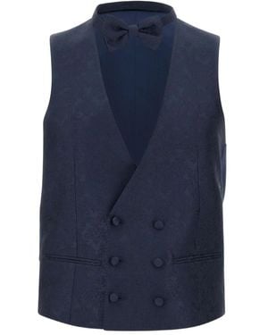 Corneliani Double-Breasted Waistcoat - Blue