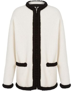 Moschino Zip-Up Jacket - Natural