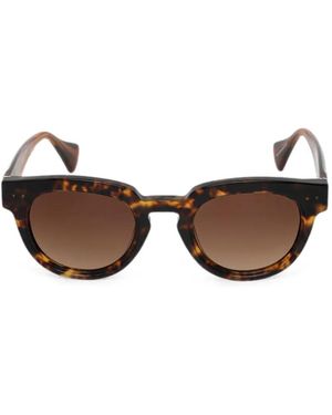 Vivienne Westwood Tortoiseshell-Effect Round-Frame Sunglasses - Brown