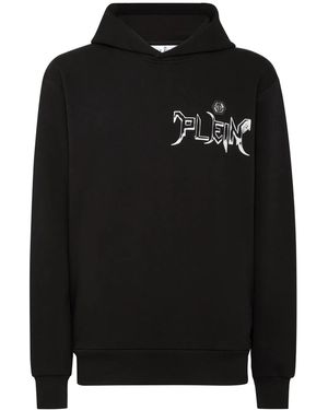 Philipp Plein Felpa Con Cappuccio - Nero