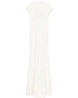 Jil Sander Maxi-Jurk Met Kapmouwen - Wit