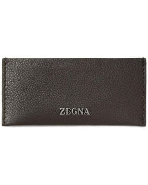 ZEGNA Dark- Secondskin Card Case - Gray