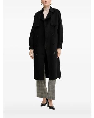 Silvian Heach Button belted coat - Schwarz
