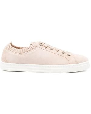 Agl Attilio Giusti Leombruni Suzie Ruffled-Detail Trainers - Natural