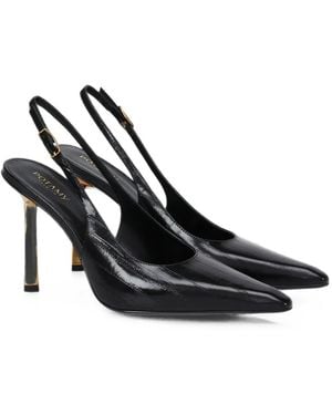 POTAMY Slingback-Pumps Mit Prägung - Schwarz
