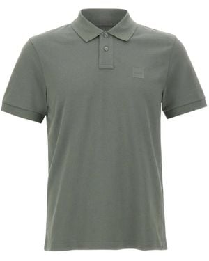 BOSS Passenger Logo-Patch Polo Shirt - Grijs