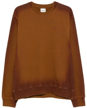 Arte' Sweatshirt Mit Farbverlauf-Optik - Braun