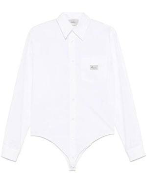 Coperni Shirt-Style Bodysuit - White
