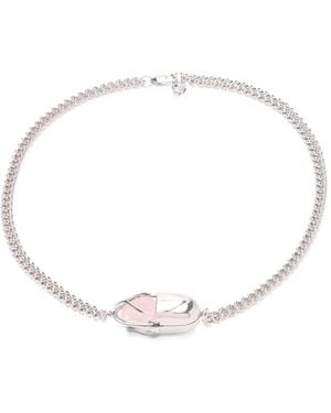 CAPSULE ELEVEN Collar Capsule Crystal Con Cuarzo - Blanco