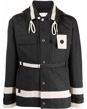 Craig Green Paneled Utility Hooded Jacket - Black