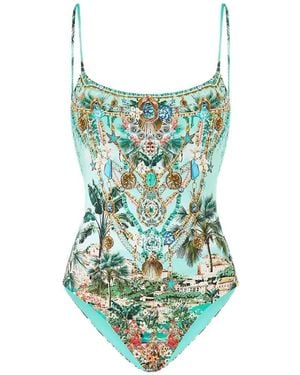 CAMILLA Balearic Bebé Printed Swimsuit - Green