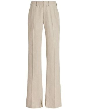 Brandon Maxwell Cameron Straight-Leg Pants - White