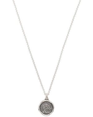 Dower & Hall Tree Of Life Pendant Necklace - White