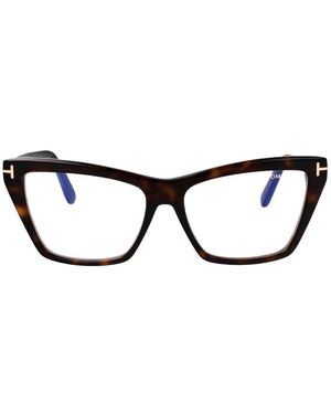 Tom Ford Brille Mit Cat-Eye-Gestell - Schwarz