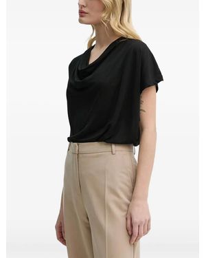 Bruuns Bazaar Draped T-Shirt - Black