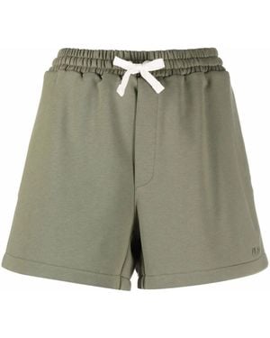 Philosophy Di Lorenzo Serafini Drawstring Cotton Shorts - Green