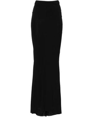 Amen Elasticated-Waistband Skirt - Black