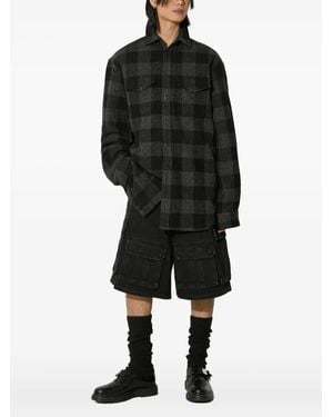 Vetements Check Wool Shirt - ブラック