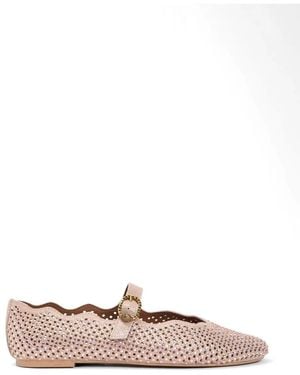 Kurt Geiger Flache Sandalen mit Schnalle - Pink