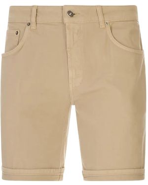 Dondup Bermudas Con Dobladillo Vuelto - Neutro