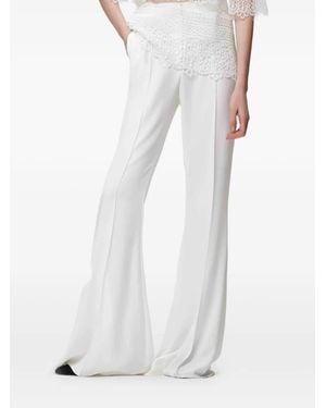 Gemy Maalouf Pressed-Crease Flared Trousers - White