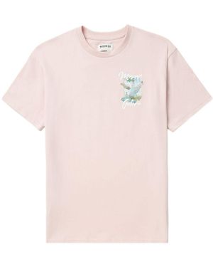 Musium Div. Graphic-Print Cotton T-Shirt - Pink