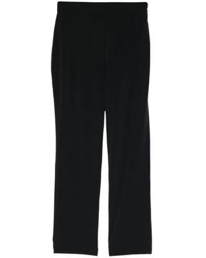 agnès b. High-Waisted Straight-Leg Pants - Black